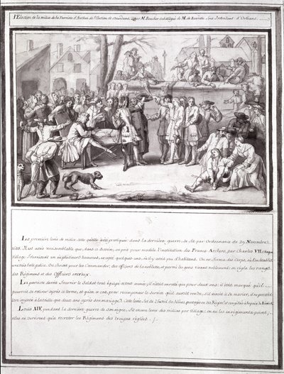 The Election of the Militia at the Parish of Authon, part of the Dourdans Election, 1688 by French School